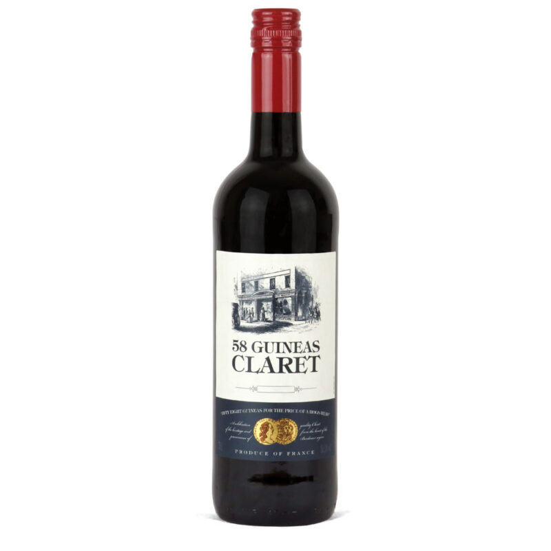 58 guineas claret bordeaux red wine offer