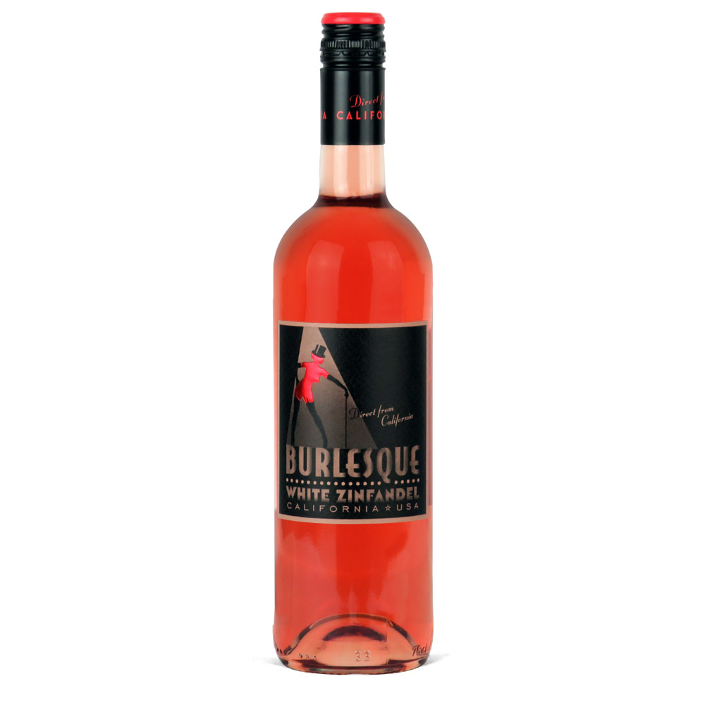 burlesque white zinfandel rose wine