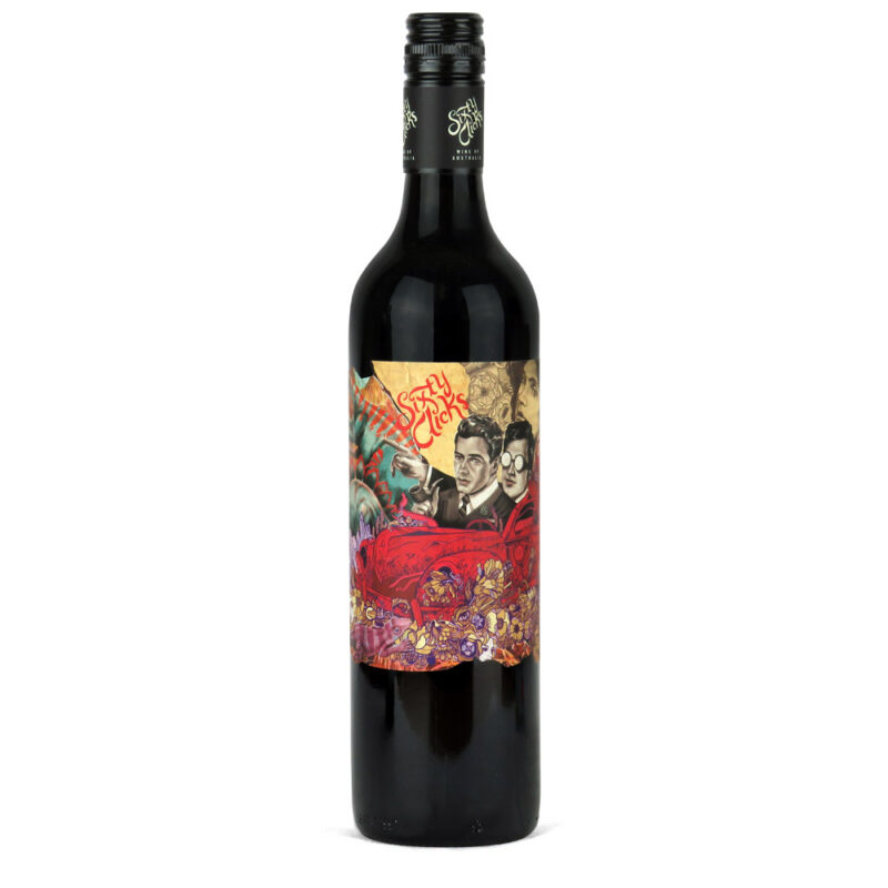 Sixty Clicks Shiraz Mataro bottle