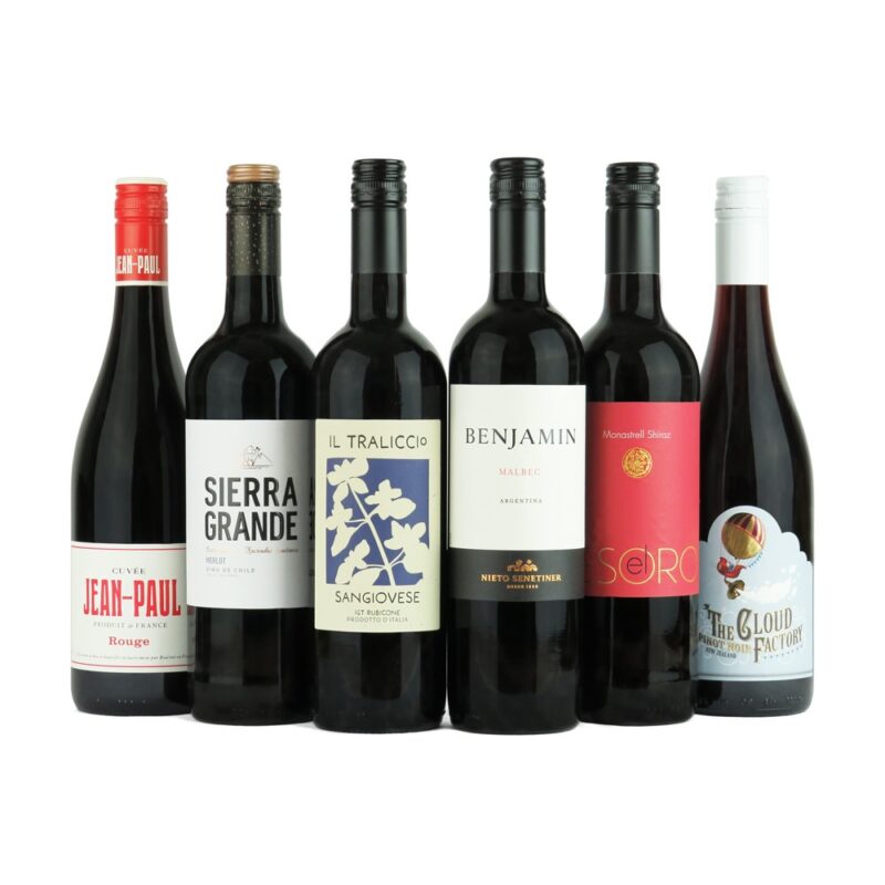 red wine mixed selection variety case