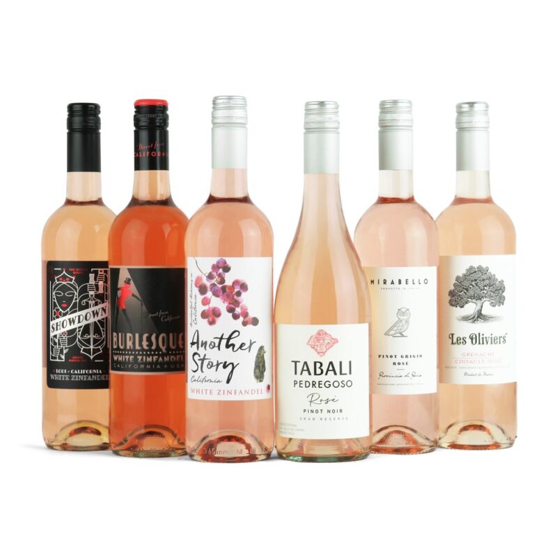 rose wine mixed variety case delivered