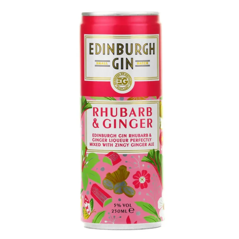 edinburgh gin rhubarb & ginger rtd